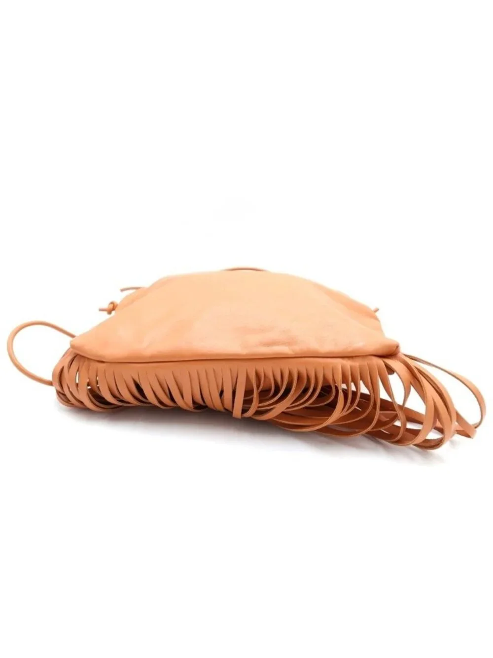 Bottega Veneta The Fringe Shoulder Leather Bag Brown